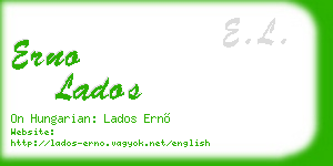 erno lados business card